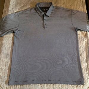 Nike golf mini striped polo shirt mens‎ size XL NWOT blue/white